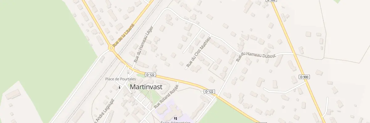 Plan du 5 Rue du Clos Mathieu à Martinvast