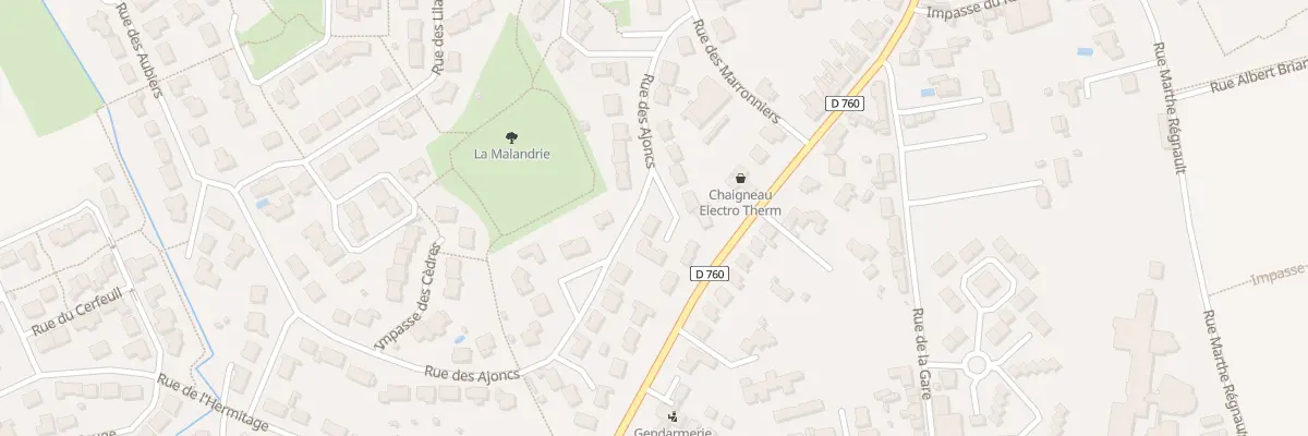 Plan du 21 Rue des Ajoncs aux Achards