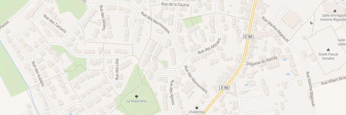 Plan du 7 Rue des Marronniers aux Achards