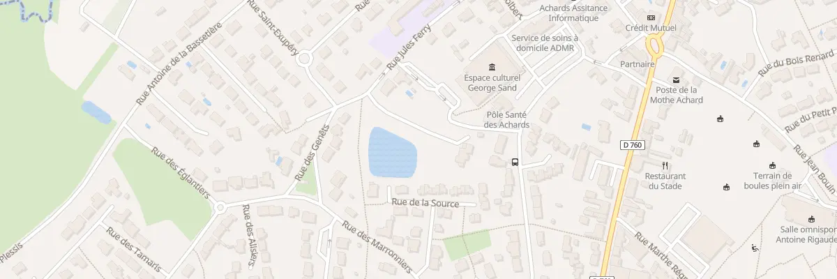 Plan du 13 Rue Jules Ferry aux Achards
