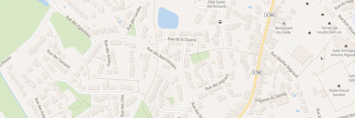 Plan du 1 Rue de la Source aux Achards