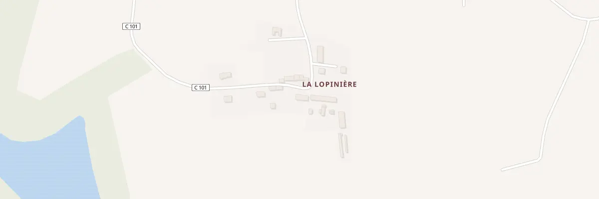 Plan du 9000 La Lopiniere à Broualan
