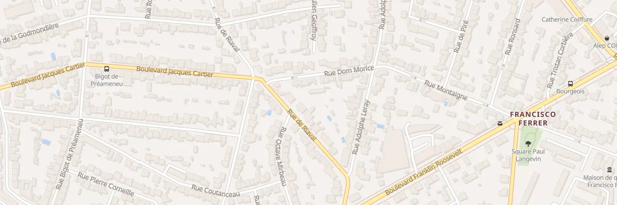 Plan du 87 Rue de Riaval à Rennes