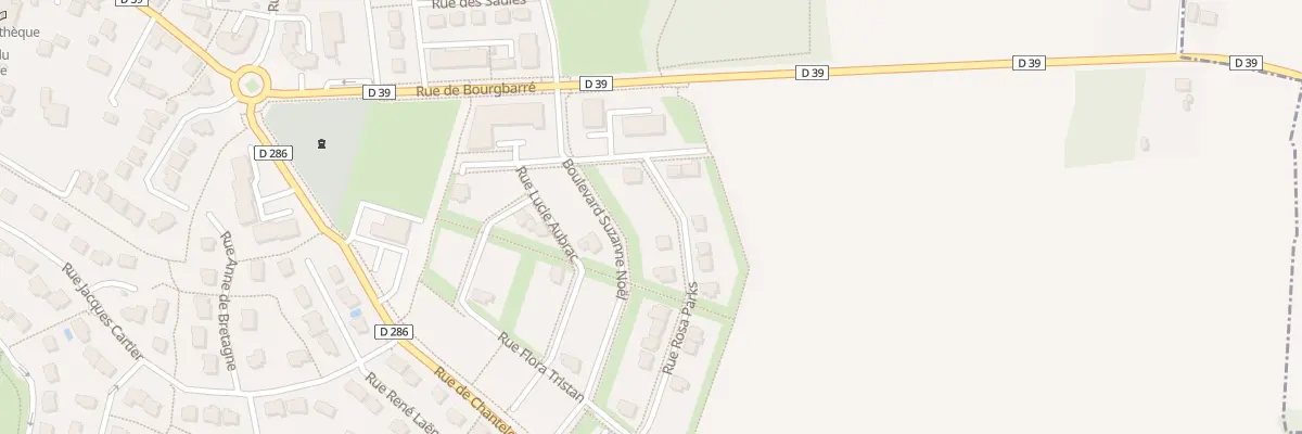 Plan du 4 Rue Rosa Parks à Orgères