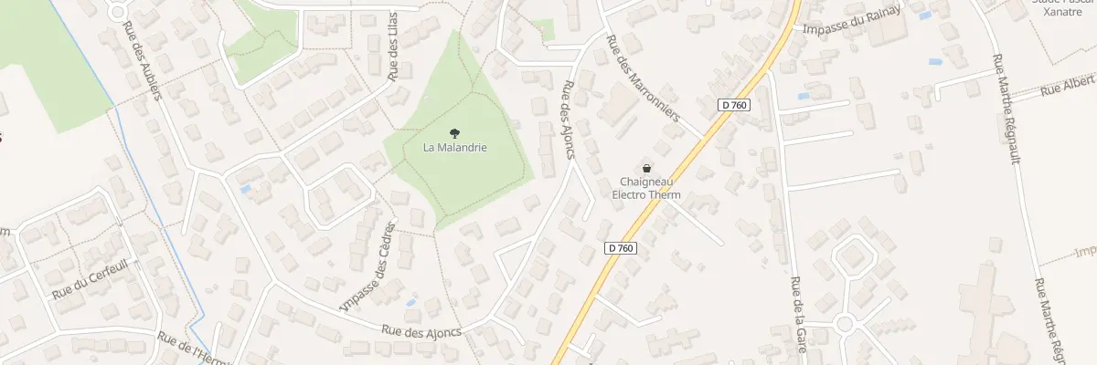 Plan du 14 Rue des Ajoncs aux Achards