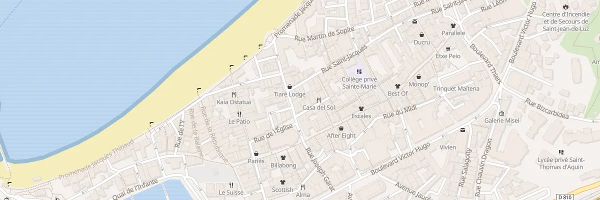 Plan du 18 Rue Garat à Saint-Jean-de-Luz