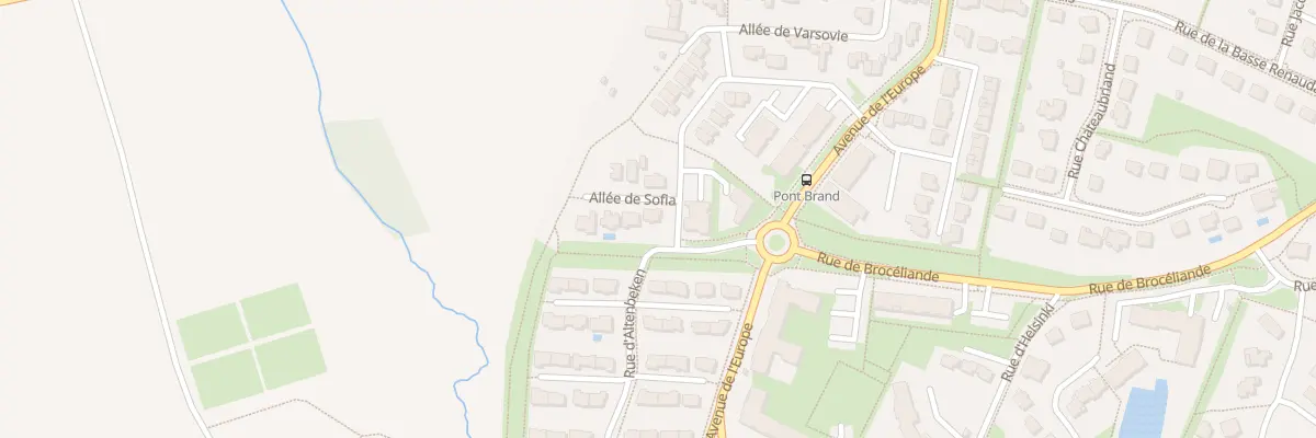 Plan du 1 All de Sofia à Betton