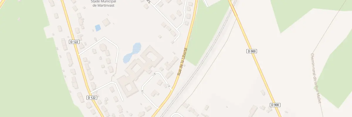 Plan du 21 Rue de la Poste à Martinvast