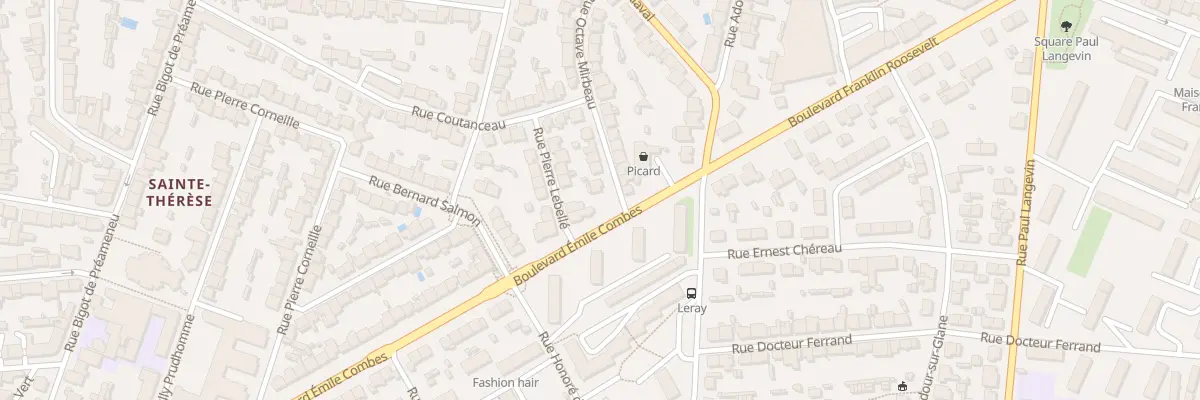 Plan du 28 Rue Octave Mirbeau à Rennes