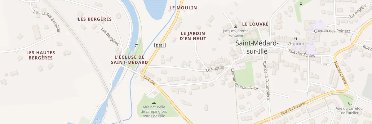 Plan du 14 Le Roquet à Saint-Médard-sur-Ille