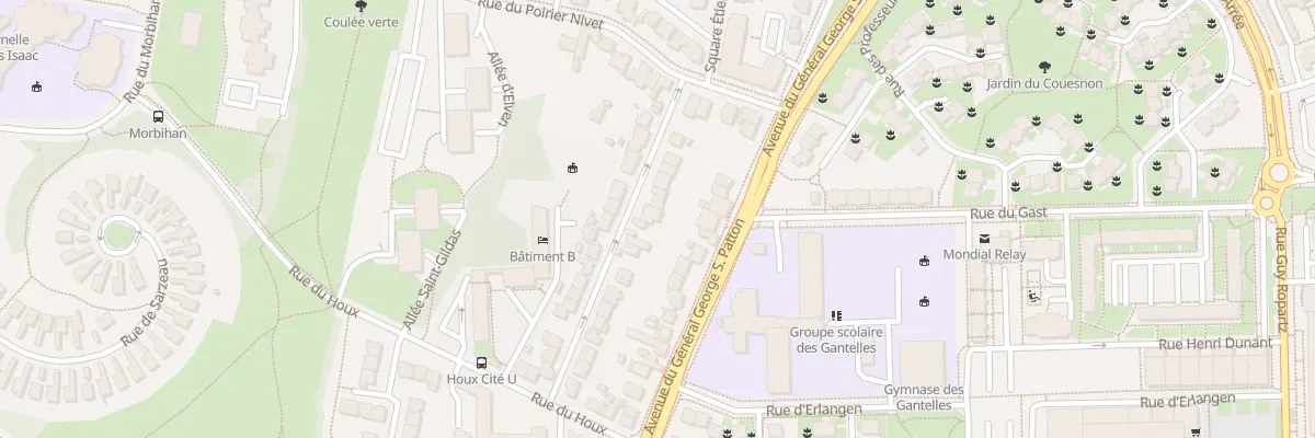 Plan du 26 Rue des Gantelles à Rennes