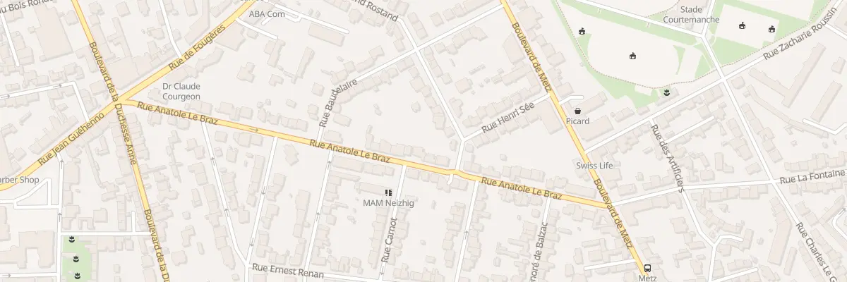 Plan du 37 Rue Anatole Le Braz à Rennes