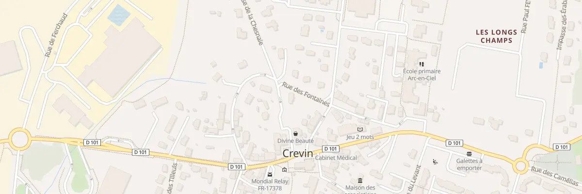 Plan du 16 Rue des Fontaines à Crevin