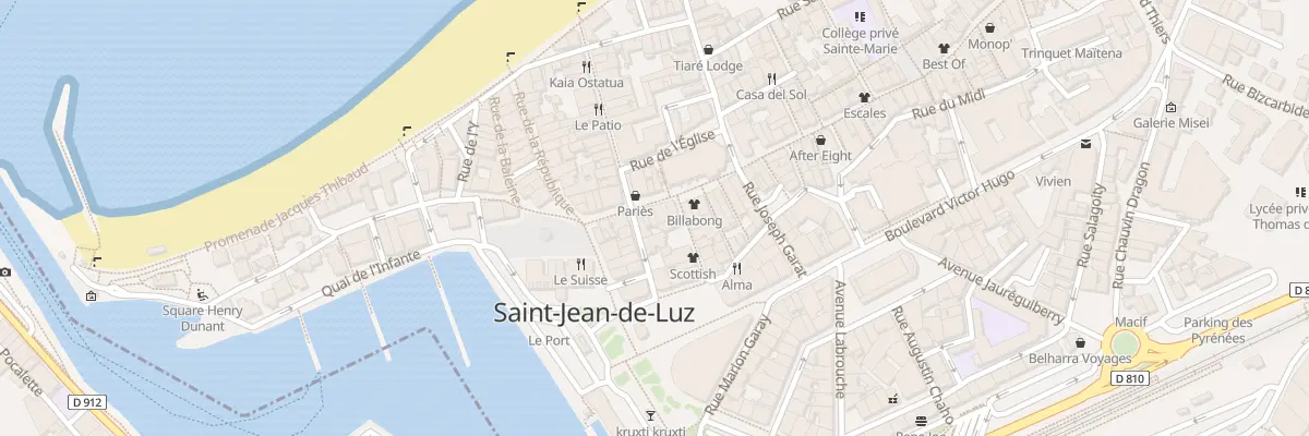Plan du 8 Rue Gambetta à Saint-Jean-de-Luz