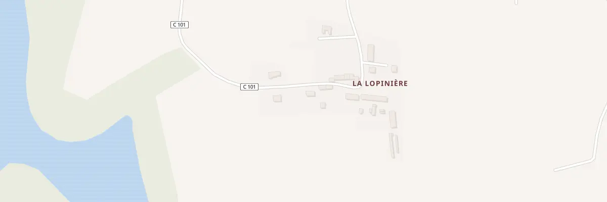 Plan du 4000 La Lopiniere à Broualan