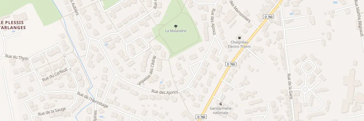 Plan du 20 Rue des Ajoncs aux Achards