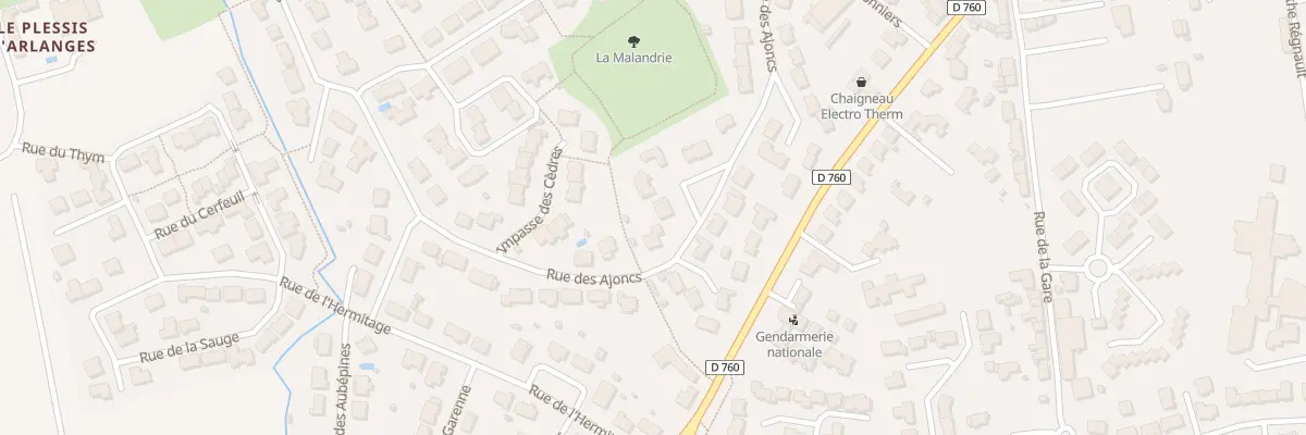 Plan du 24 Rue des Ajoncs aux Achards