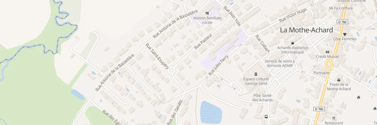 Plan du 15 Rue Pasteur aux Achards