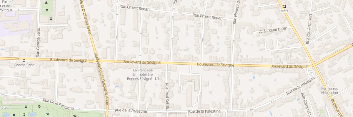 Plan du 83 Bd de Sévigné à Rennes