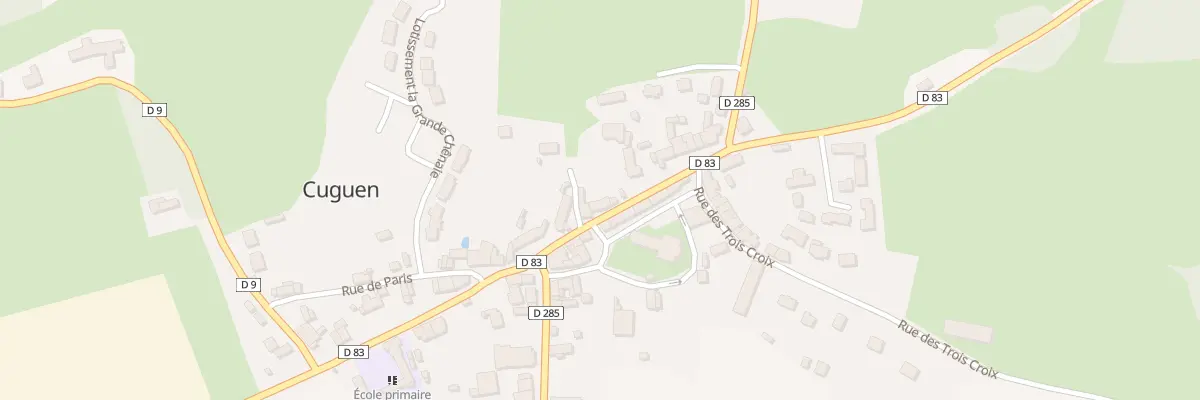 Plan du 5338 Le Bourg à Cuguen