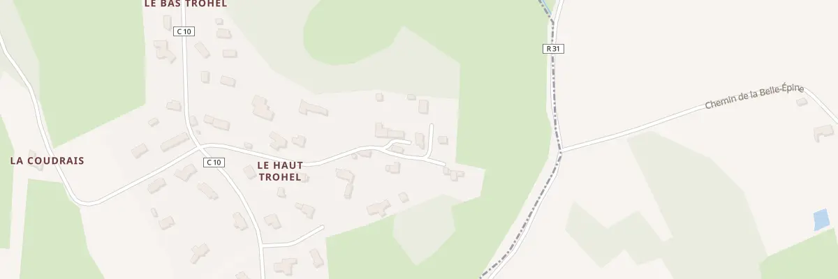 Plan du 66 Trohel à Baguer-Pican