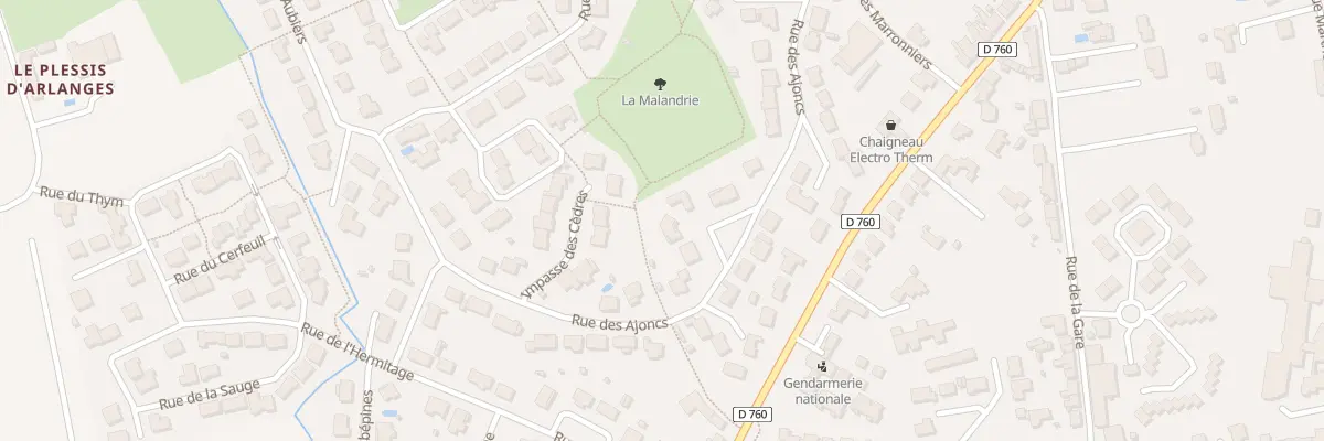 Plan du 22 Rue des Ajoncs aux Achards
