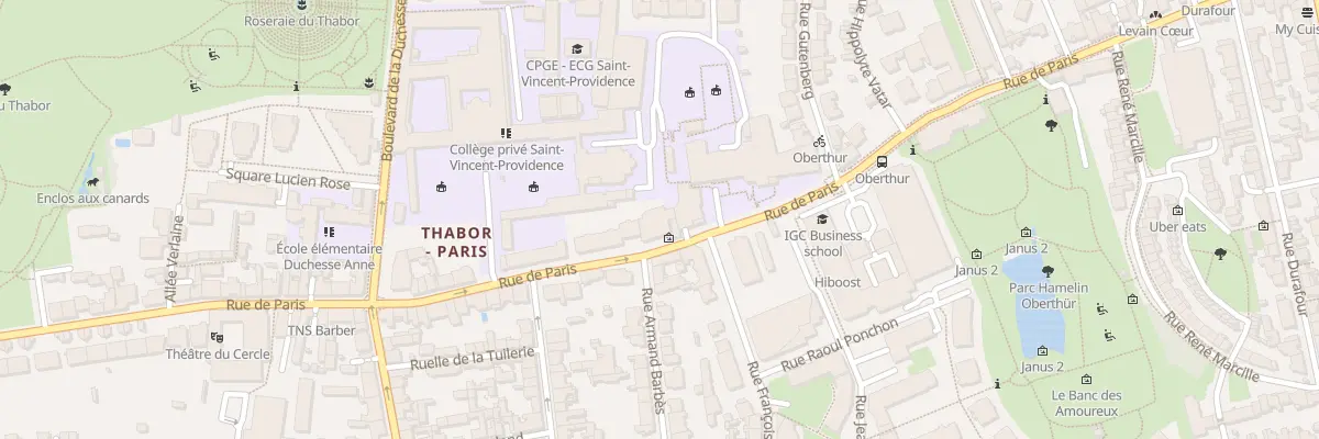 Plan du 71 Rue de Paris à Rennes