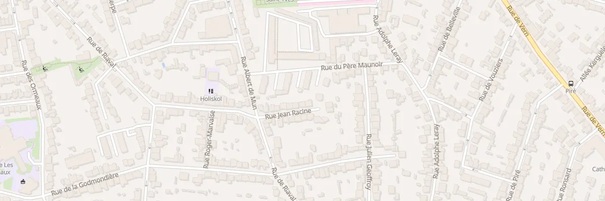 Plan du 15 Rue Jean Racine à Rennes