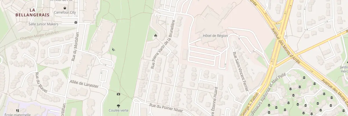Plan du 34 Rue P Varin de la Bruneliere à Rennes