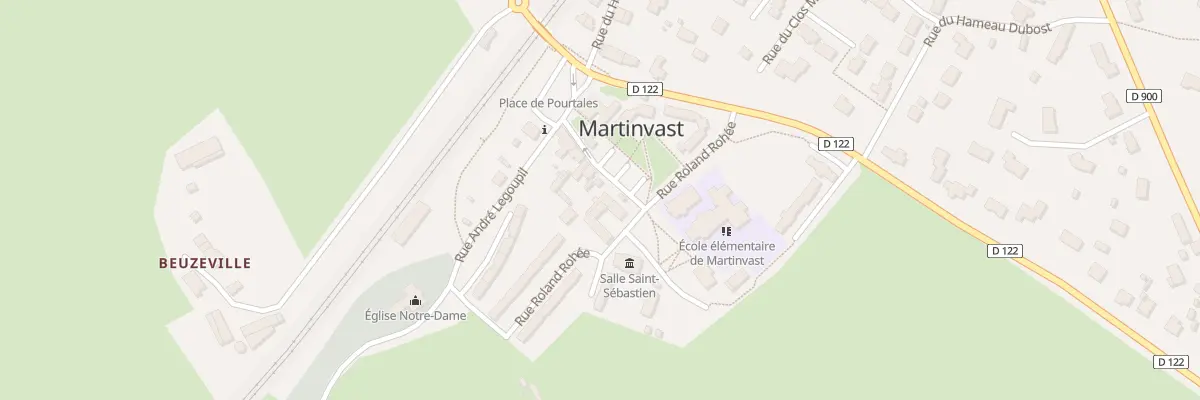 Plan du 12 Rue de la Croix Pinel à Martinvast