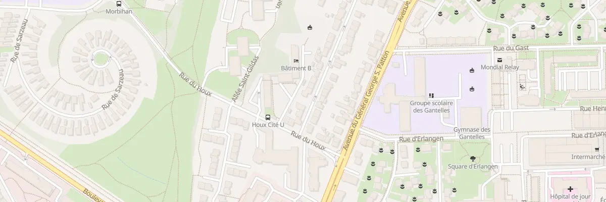 Plan du 5 Rue des Gantelles à Rennes