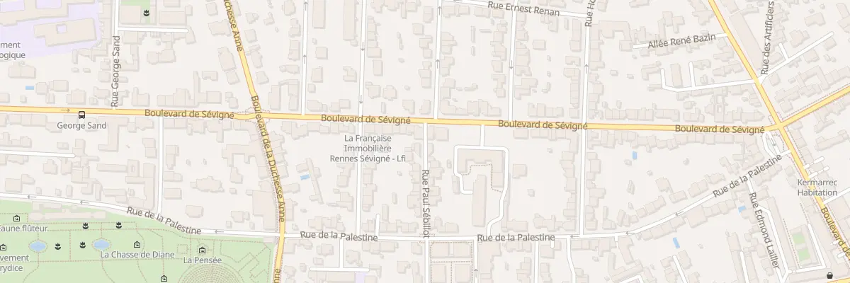 Plan du 88 Bd de Sévigné à Rennes