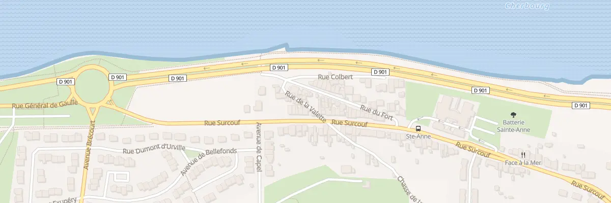 Plan du 9 Rue de la Valette à Cherbourg-en-Cotentin