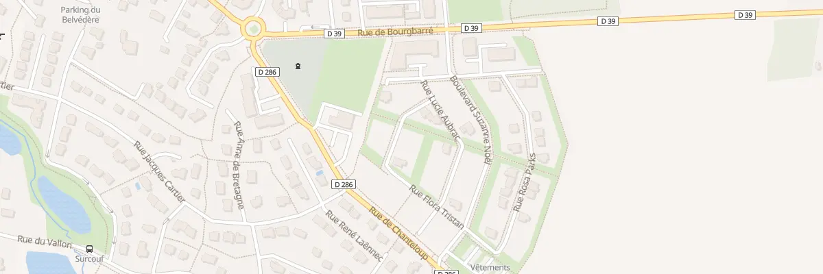 Plan du 1 Rue Flora Tristan à Orgères