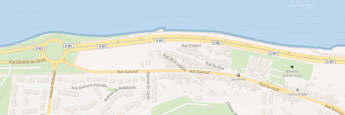 Plan du 7 Rue de la Valette à Cherbourg-en-Cotentin