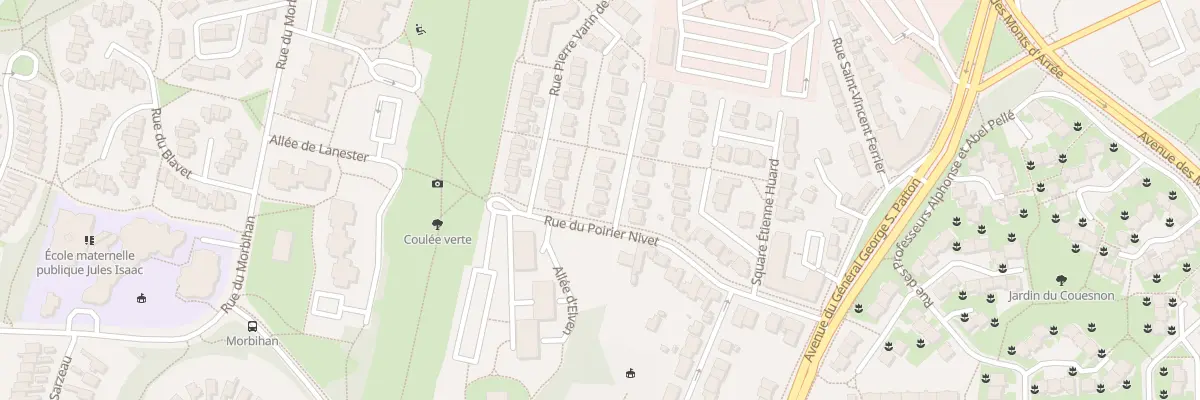 Plan du 3 All M Hardy de la Largere à Rennes