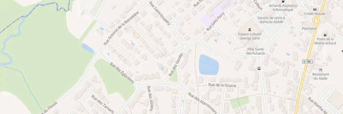 Plan du 5 Rue des Genêts aux Achards