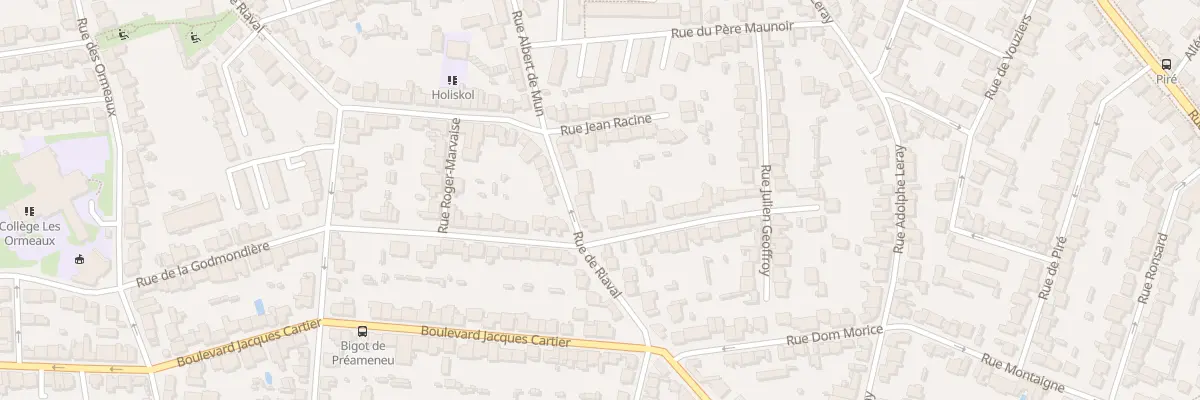 Plan du 61 Rue de Riaval à Rennes
