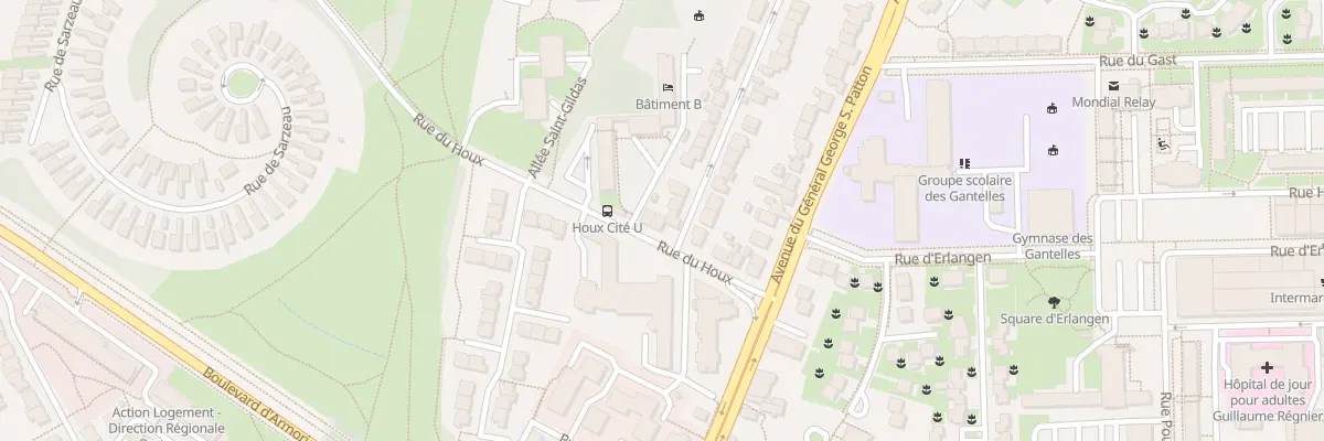 Plan du 10 Rue du Houx à Rennes