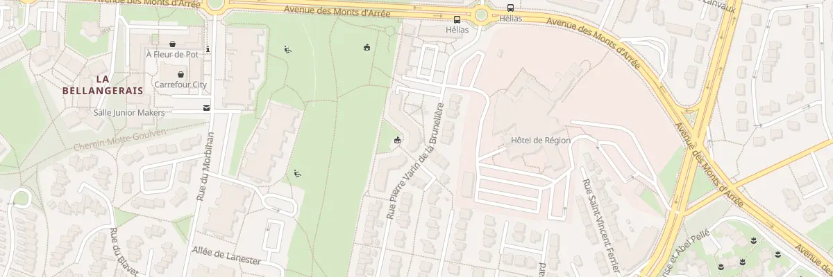 Plan du 31 Rue P Varin de la Bruneliere à Rennes