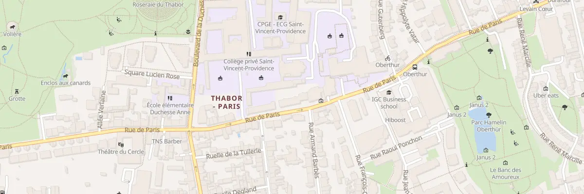 Plan du 69 Rue de Paris à Rennes