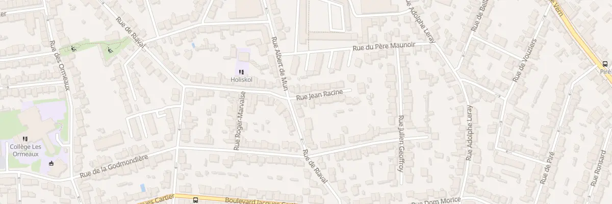 Plan du 4 Rue Jean Racine à Rennes