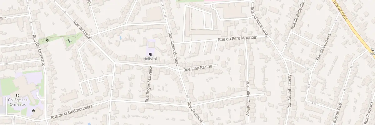 Plan du 5 Rue Jean Racine à Rennes