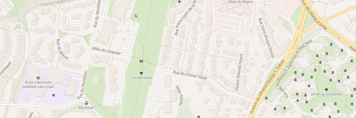 Plan du 8 Rue P Varin de la Bruneliere à Rennes