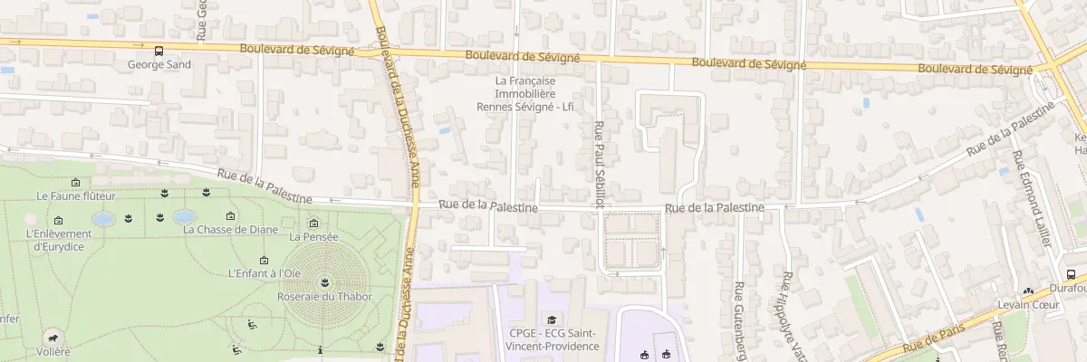 Plan du 41 Rue de la Palestine à Rennes