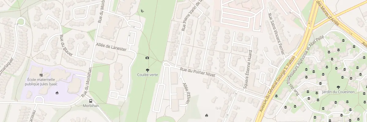Plan du 4 Rue P Varin de la Bruneliere à Rennes