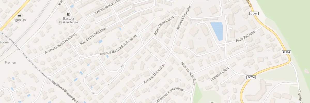 Plan du 4 Che d’Etxalde à Ciboure