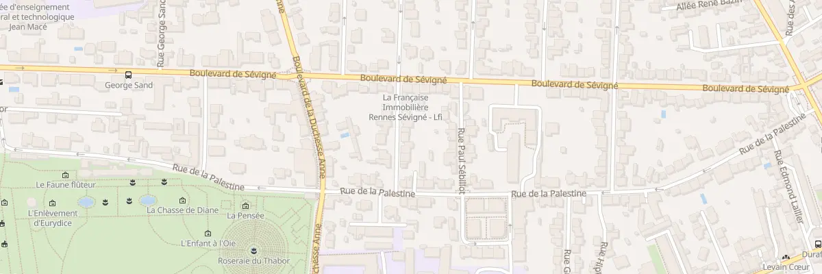 Plan du 8 Rue Waldeck-Rousseau à Rennes