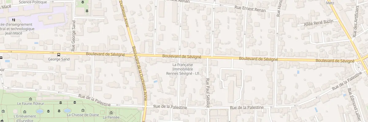 Plan du 78 Bd de Sévigné à Rennes