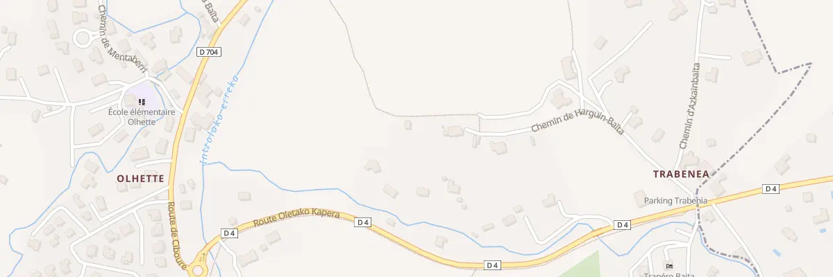 Plan du 350 Che de Harginbaita à Urrugne